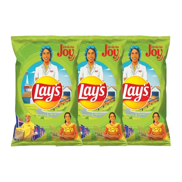 Lay's Yogurt and Herb 45g (Pack of 3)