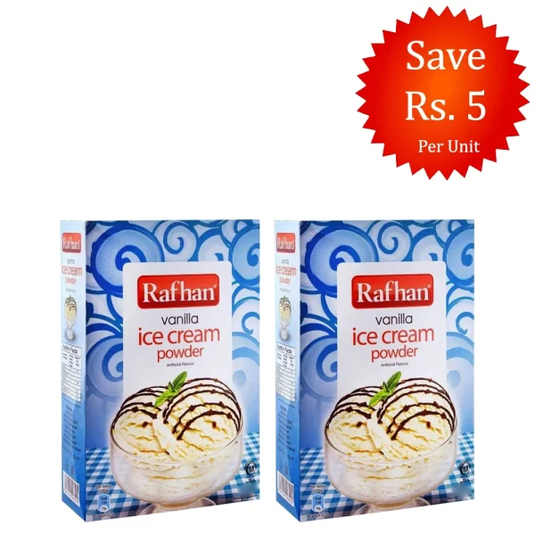 Rafhan Vanilla Ice Cream Powder 275g (Pack of 2)