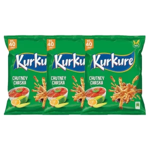 Kurkure Chutney Chaska 34g (Pack of 3)