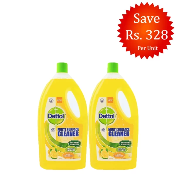 Dettol Multi Surface Cleaner 1 Litre (Pack of 2)