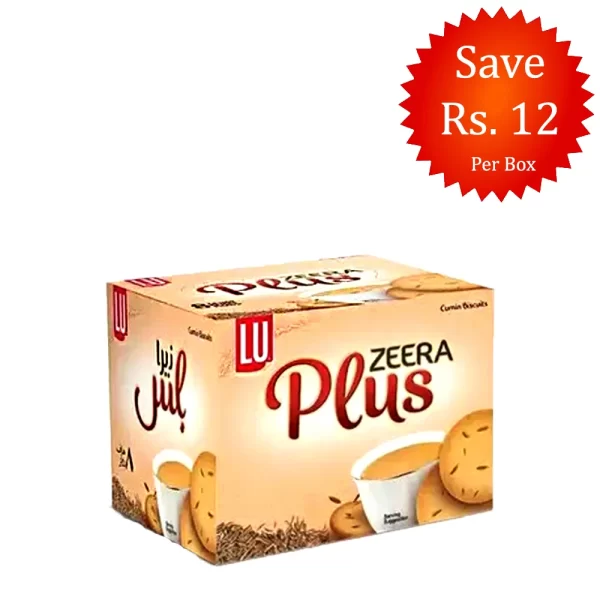 Zeera Plus Biscuits 59.8g Snack Pack (Pack of 8)