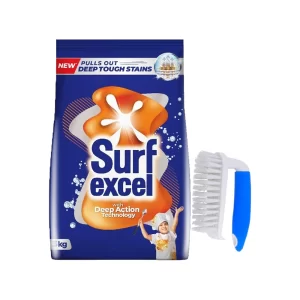 Surf Excel Detergent 3 Kg + Spontex Laundry Brush Combo