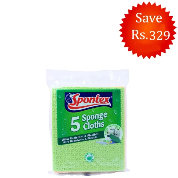 Spontex Sponge Cloth (Pack of 5)