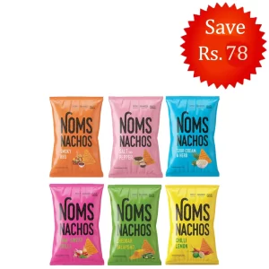 NOMS Nachos 64g Variety Pack (Pack of 6)