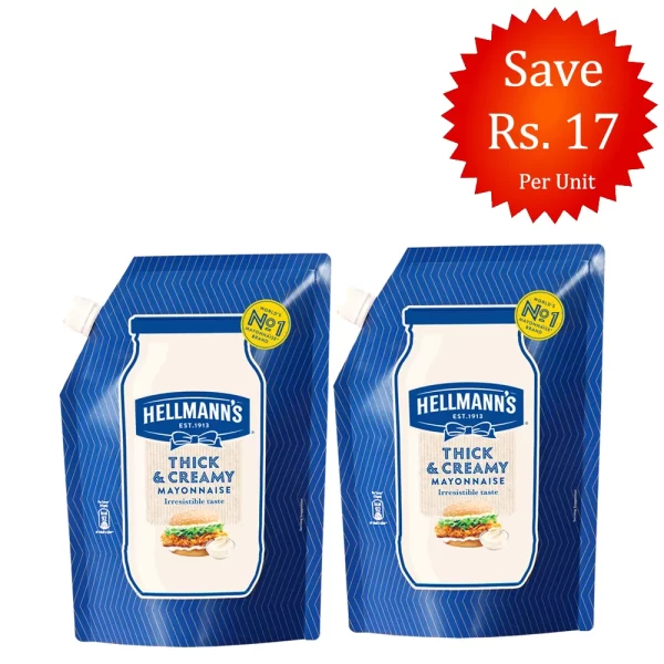 Hellman's Thick and Creamy 900mL (Pack of 2)