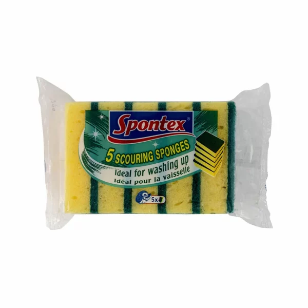 Spontex Large Combined Scourers (Pack of 5)