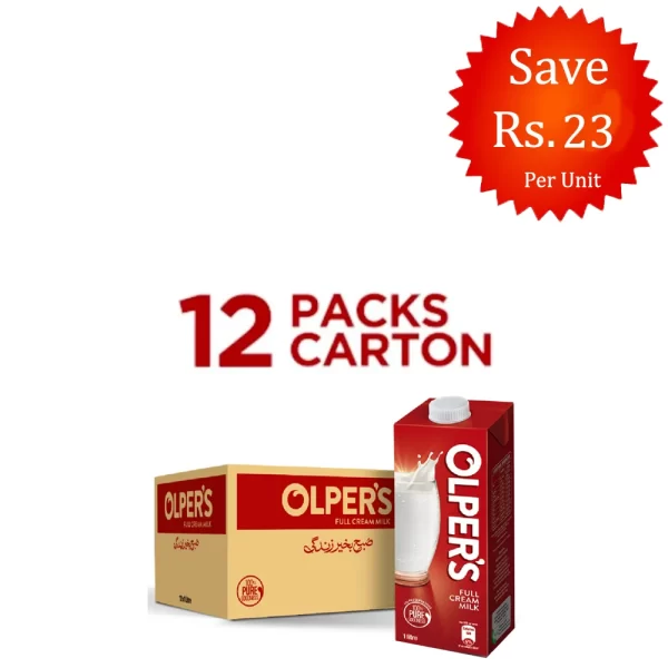 Olper's Full Cream Milk 1L (Pack of 12)