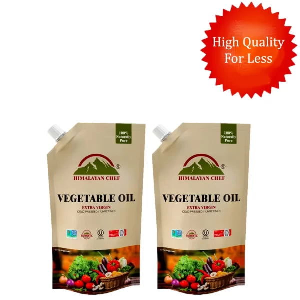 Himalayan Chef Vegetable Oil 1L (Pack of 2)