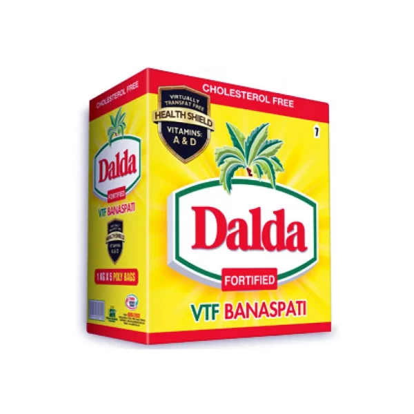 Dalda Fortified VTF Banaspati 1L Pouch (Pack of 5)