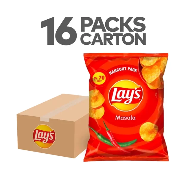 Lay's Masala 45g Carton (Pack of 16)