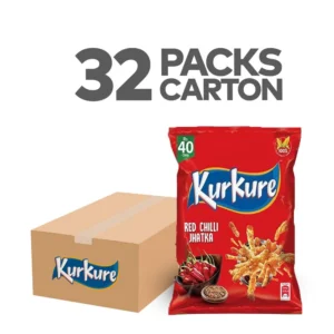 Kurkure Red Chilli 34g Carton (Pack of 32)