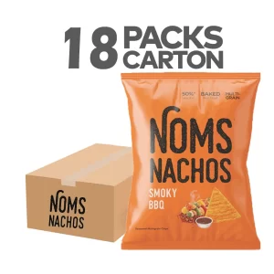 NOMS Nachos Smoky BBQ 64g (Pack of 18)