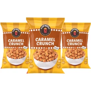 Pop Nosh Caramel Crunch Popcorn 60g (Pack of 3)
